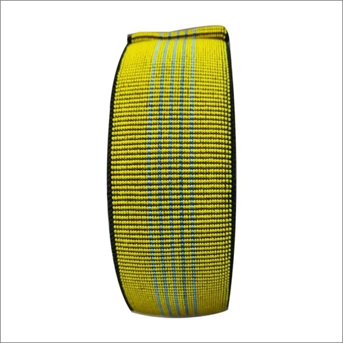 Yellow Striped Polyester Sofa Webbing Tape