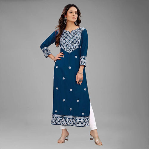 Ladies Full Sleeves Rayon Kurti