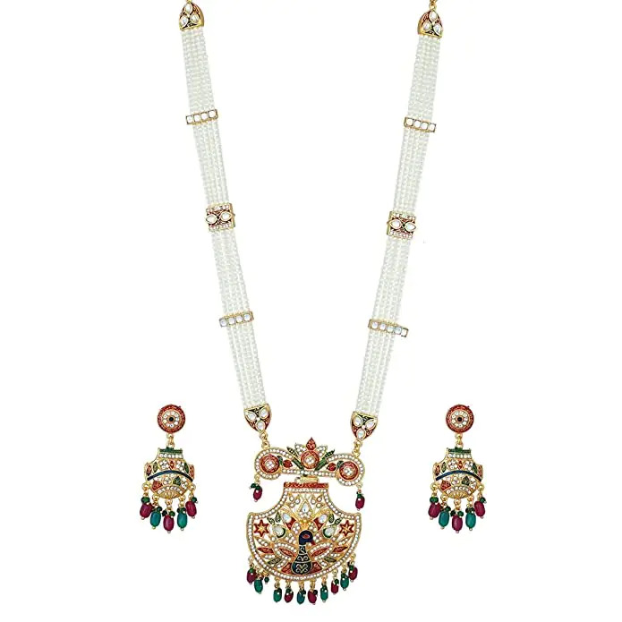 Minakari work Pearl Long set combo