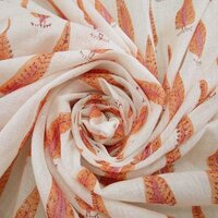 Indian Cotton Leaf Hand Block Print Fabric