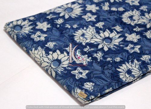 Indian Hand Block Printed Polka Dot Fabric