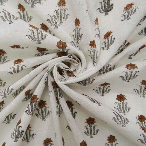 Pure cotton Sanganeri Block Printed Fabric