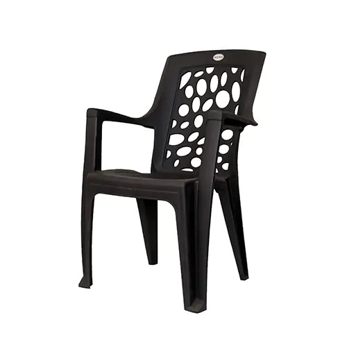Seema Abstract Design Chair - Seema Material, Outdoor & Indoor Use, Coffee Color | Customization Available for Large Orders
