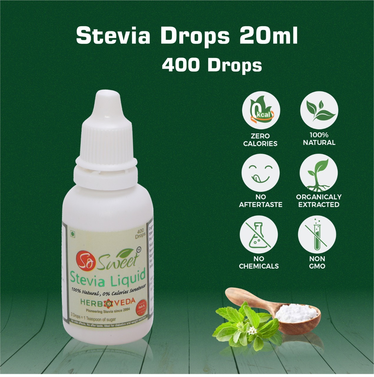 So Sweet Stevia 400 Drops