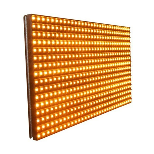 P10 Yellow LED Module - Plastic Rectangle, Cool Yellow Light Color | Electric Power Factor, Suitable for LED Module Applications