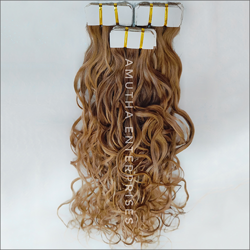 Blonde Tape-in Hair Extensions - 28 Inch , 100% Remy Human Hair, Natural Brown Color, Lightweight and Durable for All-Day Wear