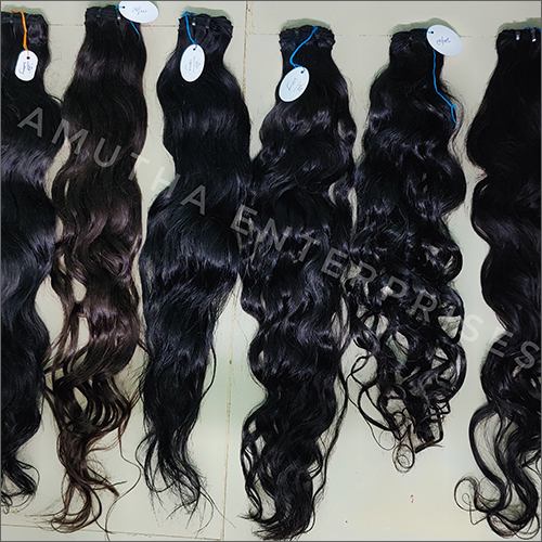 Natural Wavy Long Hair Extensions - 24 Inch Remy Human Hair, Black Color, Comfortable and Easy to Maintain
