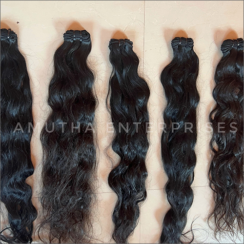 Black Indian Wavy Long Hair Hair Extensions