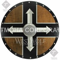 Medieval Shield / Round Shield / Greek Shield / Decorative Shield / Wooden Shield / Armor Shield / Handmade Shield / Decorative Shield MS0321