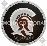 Medieval Shield / Round Shield / Greek Shield / Decorative Shield / Wooden Shield / Armor Shield / Handmade Shield / Decorative Shield MS0339
