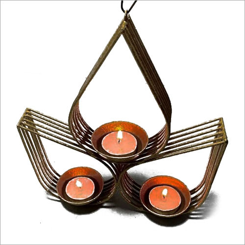 Polishing Iron Leaf Tlight Candle Holder