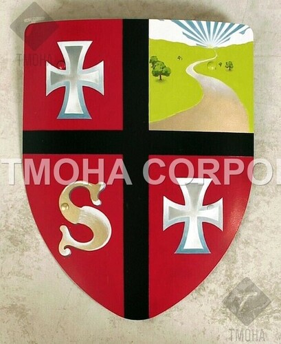 Medieval Shield / Round Shield / Greek Shield / Decorative Shield / Wooden Shield / Armor Shield / Handmade Shield / Decorative Shield MS0354