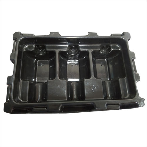 Black Rectangular Abs Tray