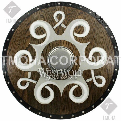 Medieval Shield / Round Shield / Greek Shield / Decorative Shield / Wooden Shield / Armor Shield / Handmade Shield / Decorative Shield MS0360