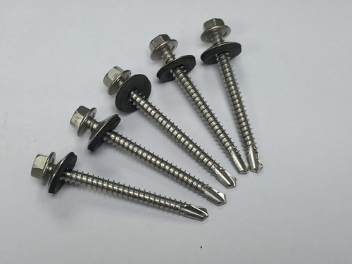 Stainless Steel 410 Garde Hexagonal Head Self Drilling Screws - Length: 19Mm To 150 Mm Millimeter (Mm)