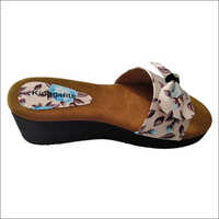 Ladies Stylish Sandals - Rubber And Other Material, Various Sizes Available , Slip-on Type With Medium Platform Heel For All Seasons