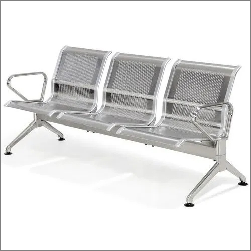 Durable Steel 3 Seater Waiting Chair