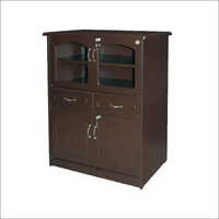 Eco-friendly Brown Wooden Showcase