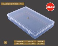 Kwality 99 Plastic Packaging Box - Color: Transparent