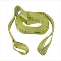 Duplex Webbing Sling - Polyester Material, 50mm Width, Light Green Color | Industrial Application, Soft And Lightweight Design, Flat Shape