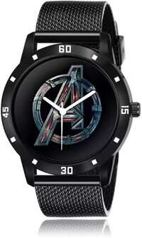 Strap Analog Watch Combo Set