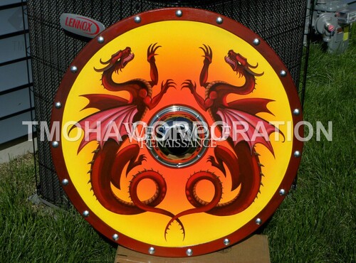 Medieval Shield / Round Shield / Greek Shield / Decorative Shield / Wooden Shield / Armor Shield / Handmade Shield / Decorative Shield MS0372