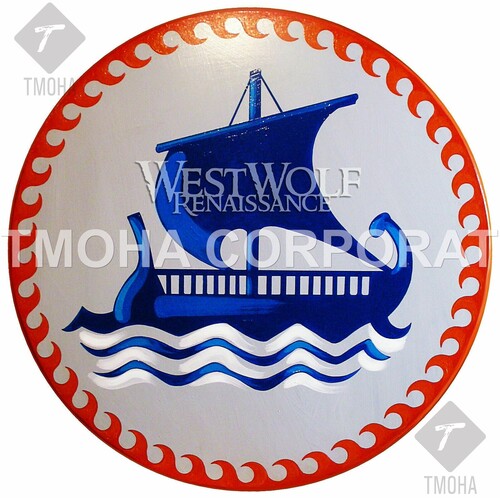 Medieval Shield / Round Shield / Greek Shield / Decorative Shield / Wooden Shield / Armor Shield / Handmade Shield / Decorative Shield MS0373
