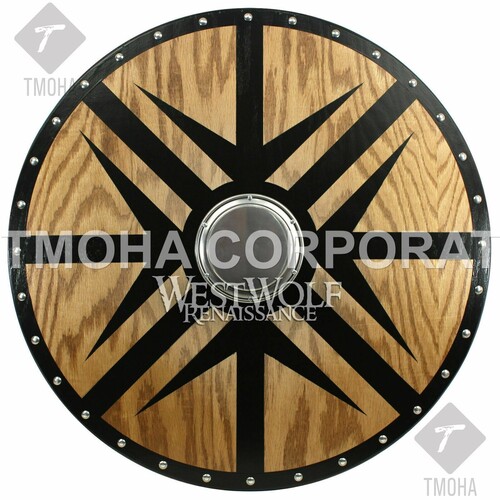 Medieval Shield / Round Shield / Greek Shield / Decorative Shield / Wooden Shield / Armor Shield / Handmade Shield / Decorative Shield MS0374