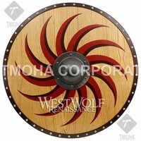 Medieval Shield / Round Shield / Greek Shield / Decorative Shield / Wooden Shield / Armor Shield / Handmade Shield / Decorative Shield MS0375