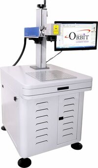 Laser Number Marking Machine - Metals, Non-metals, Alloys | Cnc Controlled, Air Cooling, Co2 Laser, 230 Volt Power, New Condition, White Color