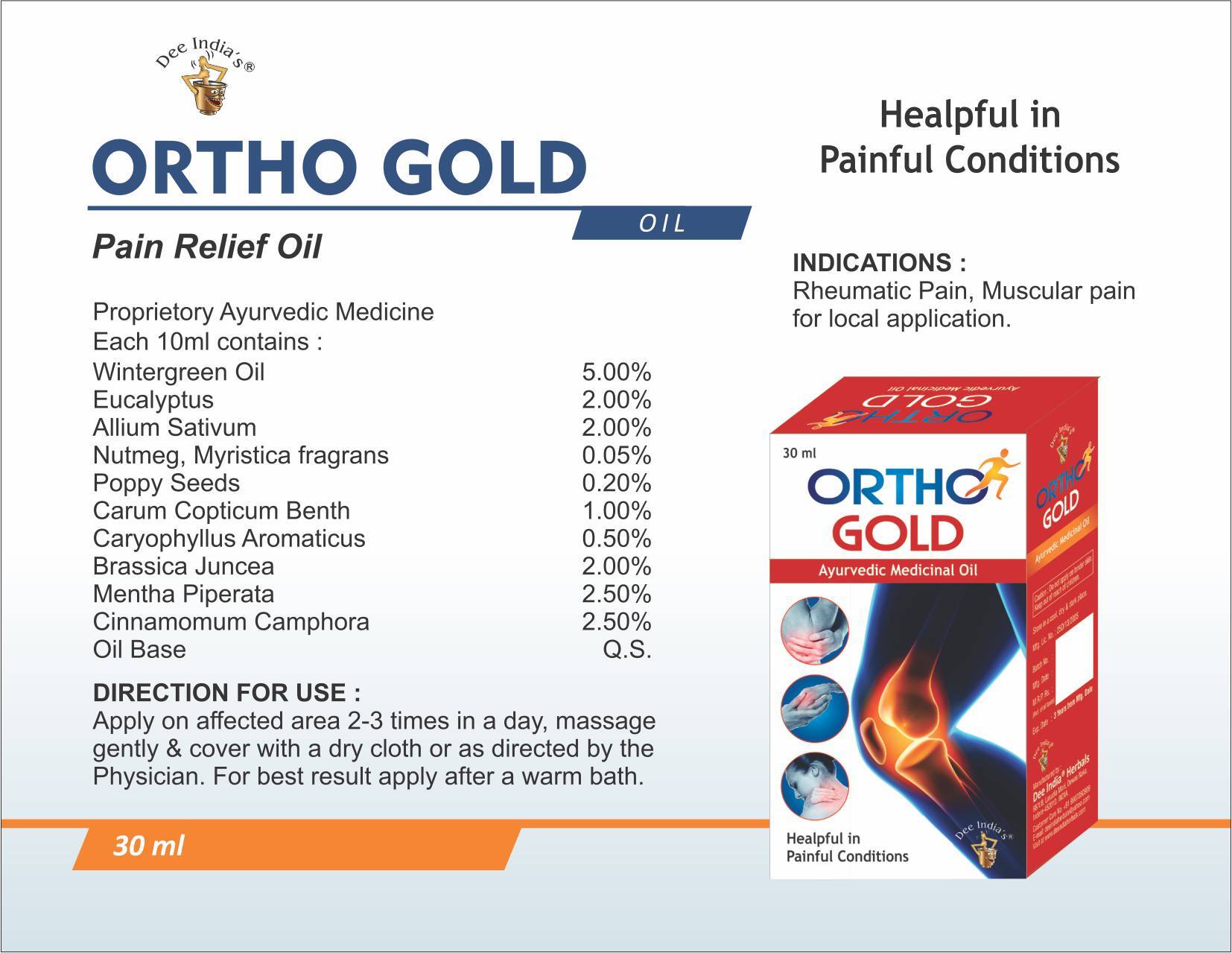 Ortho Gold Oil (30 ml)