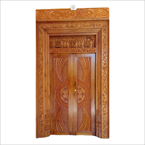 Exterior Teak Wood Door Application: Home