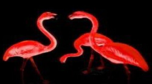 Glowing Flamingo Statue