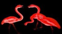 Glowing Flamingo Statue