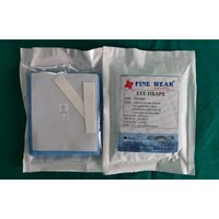 Sms Ophthalmic Eye Drape - Non Woven Sms Fabric, 70cm X 100cm, Medical Blue | Fluid Resistant, Disposable, Adhesive Aperture, Sterilized