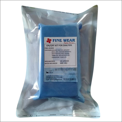 Blue On-Off Plastic Kit For Dialysis