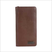 Ph601-mh Leather Passport Holder - Leather, Compact Design, Brown Color | Rfid Blocking Technology, Zipper Closure, Lightweight, Ample Storage