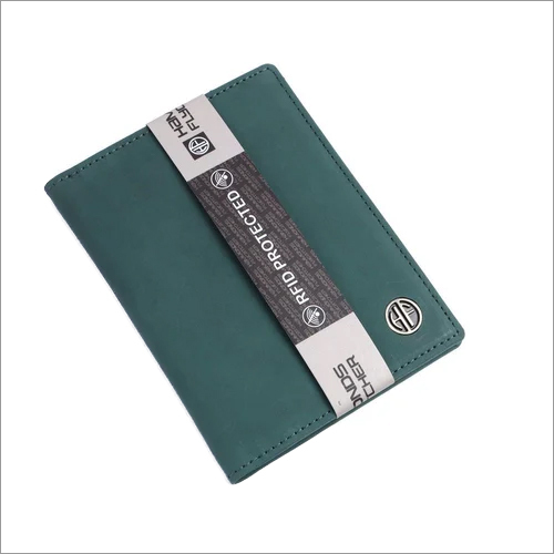 PH602AQL Leather Passport Holder - Leather, Aqua Color, Solid Pattern | Perfect Accessory to Organize Your Passport in Style