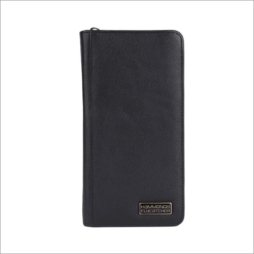 PH601-BLK Leather Passport Holder