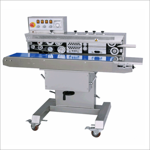 Stainless Steel Horizontal Band Sealing Machine Application: Food Processing Industry