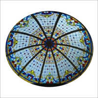 3mm Printed Fiberglass Dome - Fiberglass Material, 3mm Thickness, Multicolor Design - Glossy Surface, Ideal For Roofing And Decorative Applications