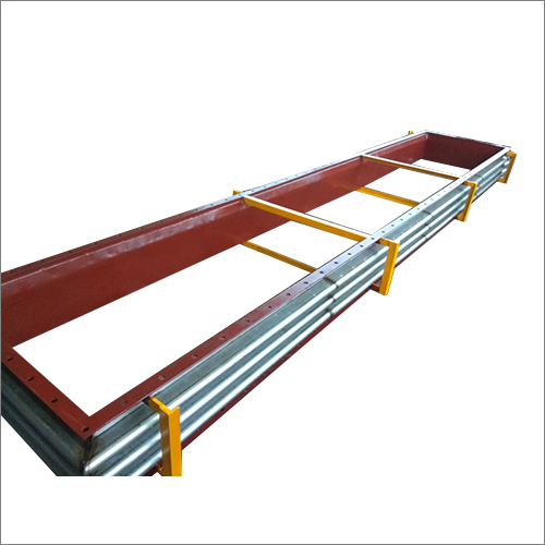 Rectangle Bellow - Galvanized Steel, Customized Size | Silver Finish, Industrial Application