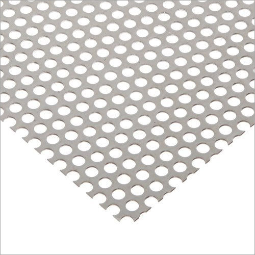 Silver Perforated Metal Sheet 8x4 Feet