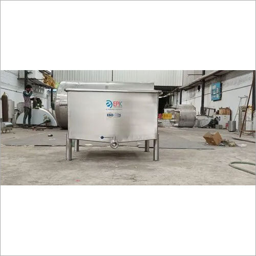 Silver Stainless Steel Dump Tank