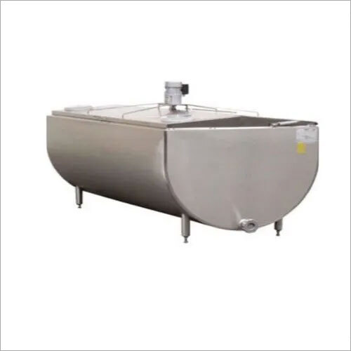 Stainless Steel Elliptical Milk Storage Tank - Silver Finish, Automatic Operation for Dairy Processing Plants
