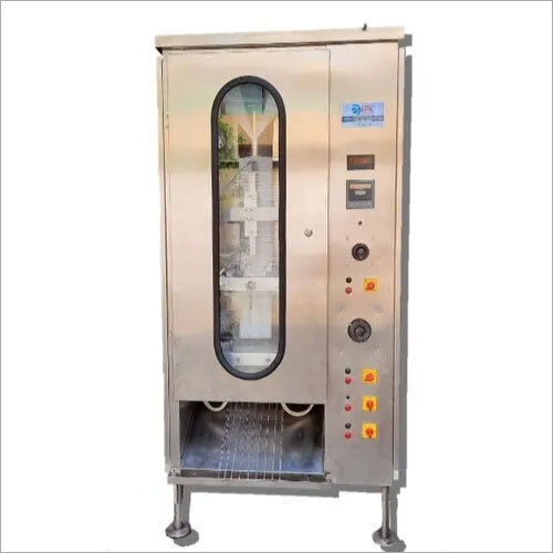 SS Milk Pouch Packing Machine - Stainless Steel Silver Color | Automatic Operation Water Cooling Heat Sterilization Method