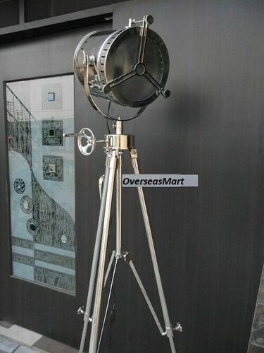 Hollywood Nautical Antique Rusty Vintage Spotlight Tripod Floor Lamp Theater Home Decorative Tripod Search light lamp Home and Office Decor TSP0001
