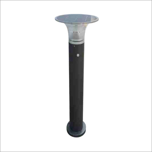 Black 3W Hourglass Solar Lawn Light