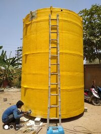 Pp Frp Sodium Hydroxide Tank - Material Ppfrp, Capacity 5000-100000 L, Color Grey | Features: Vertical Or Horizontal Storage, Corrosion Resistant, Less Maintenance