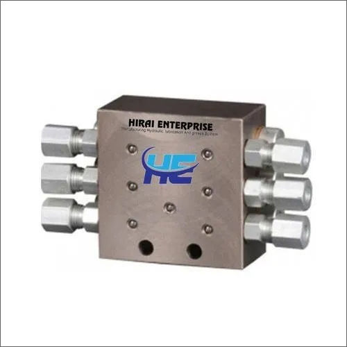 Steel Single Line Oil Grease Dose Feeder Block